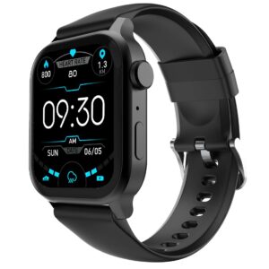 Fire-Boltt Rise Smart Watch, 1.85" HD Display, Metal Body with Bluetooth Calling, Rotating Crown, AI Voice Assistant, 120 Sports Modes, Neon UI, SpO2...