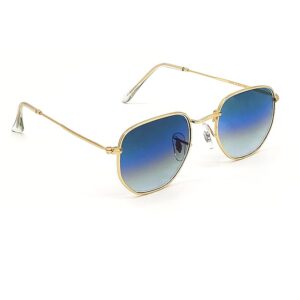 Louis Kouros Tarth Hexagonal Classic Trendy 3548 sunglasses | Mirror Lens | 400 UV Protected | For Men's Women's | Medium | 50mm Lens Width