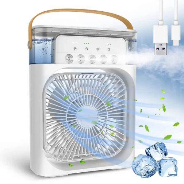 SIGNY Portable Air Cooler Fan with LED Display, 5 Speed Settings, Ice Cooling, Handle Design – Mini Personal Air Conditioner for Home, Office, Travel, Outdoor