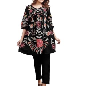Womanista Women's Rayon Blend Solid Regular Co-ords Set