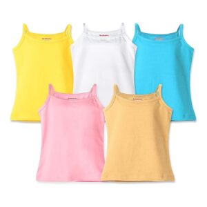 Real Basics Girl's Multicolour Camisole (Set of 5)