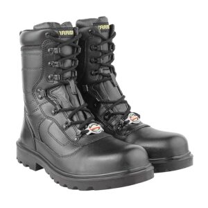 Liberty Warrior Combat Genuine Leather Military Men's Boots, High Ankle, Hard Toe, High Top Lace Up Boots, Black, Sizes-5UK-11UK